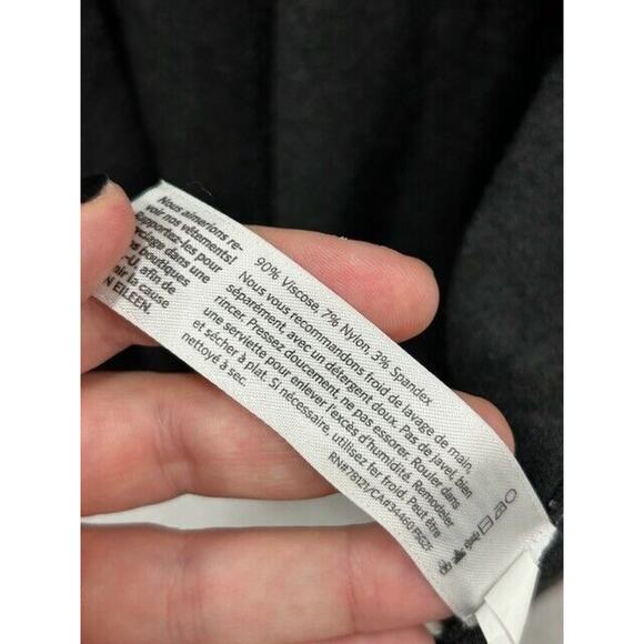 Eileen Fisher Womens Longline Cardigan Open Front Knit Long Sleeve Gray Size M - Picture 8 of 9